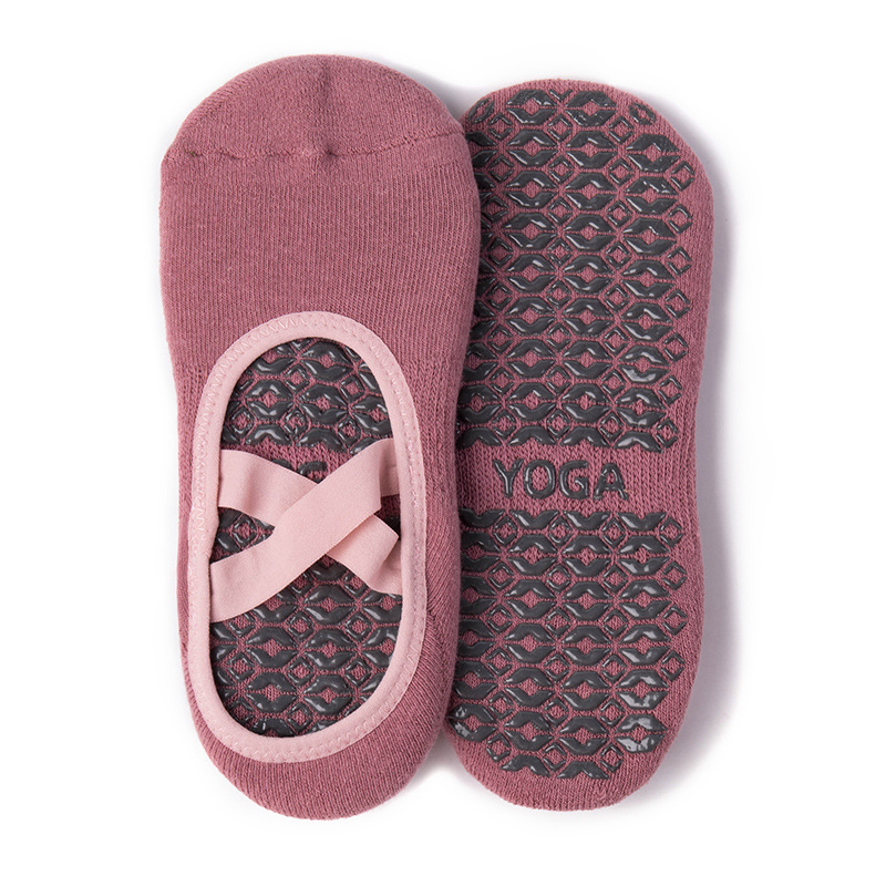 Monochromatic yoga socks