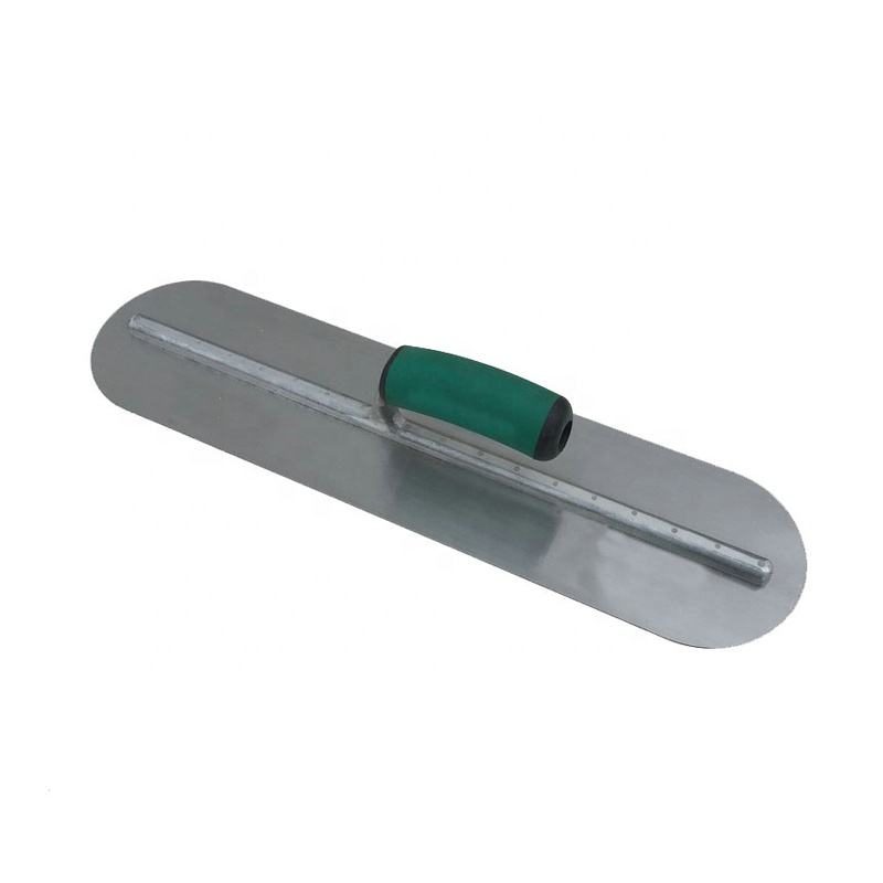 BUILDER Hand Tempered Tool Concrete Finish Trowel With Rounded Ends