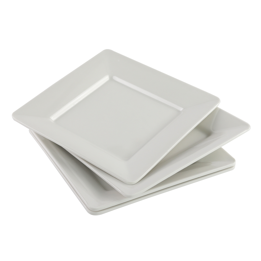 SEBEST White square melamine plate