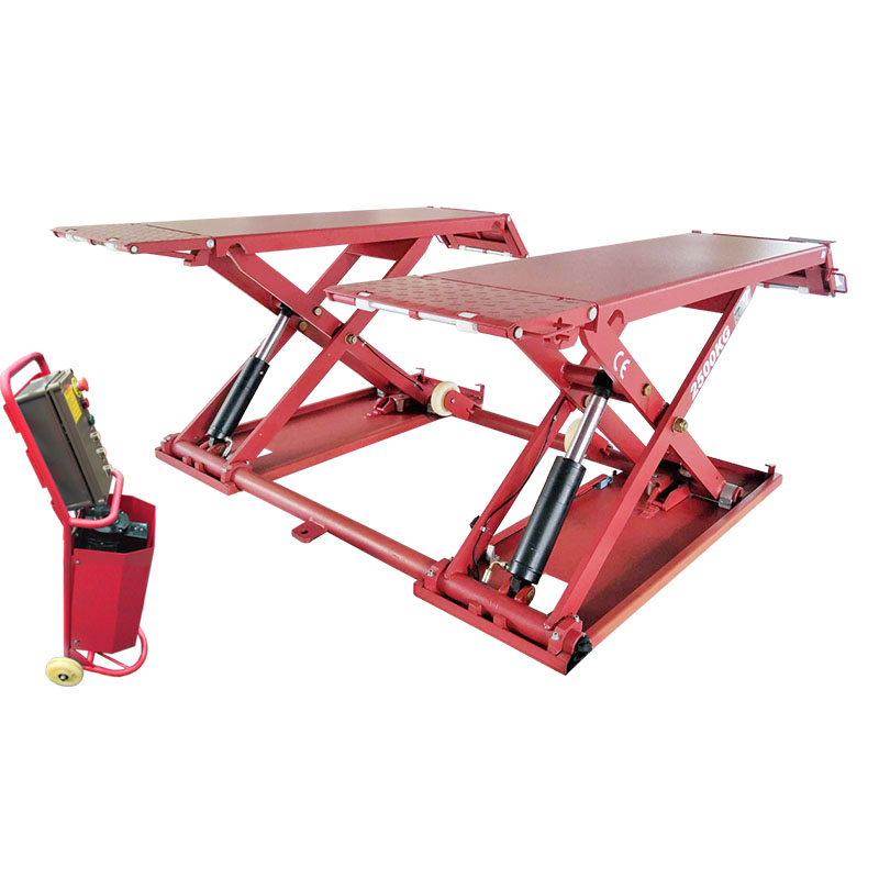 Small mid rise car scissors lift platform electric car lifts portable mobile scissors lift