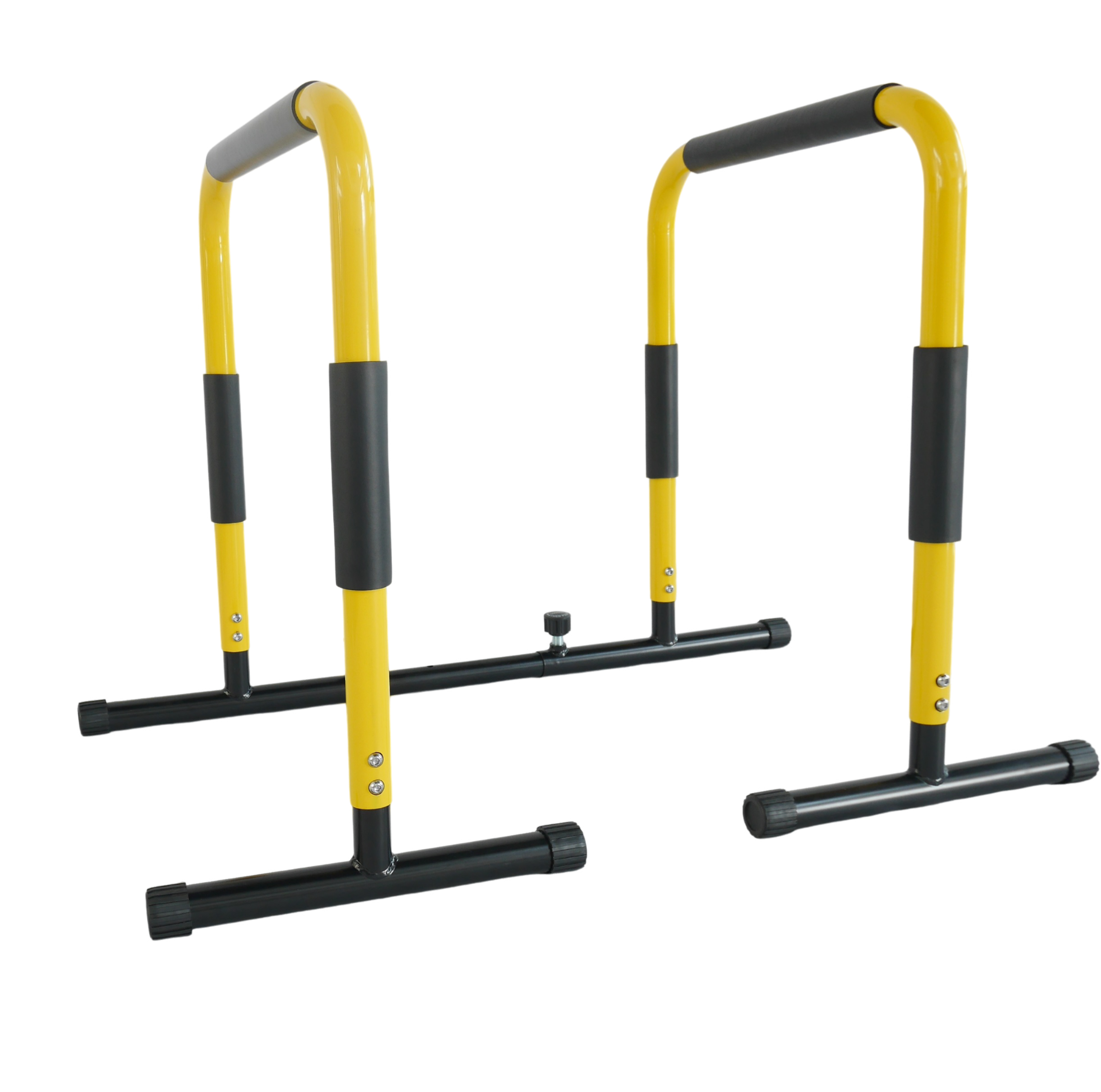 Adjustable height and width parallel bars