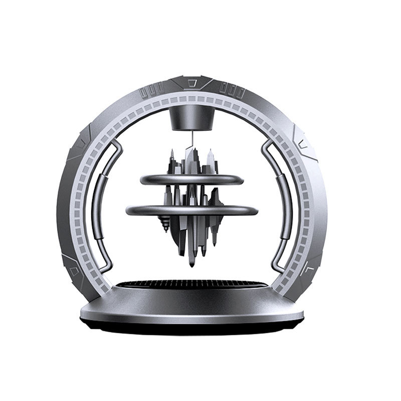 castle in the sky Car Air Freshener， Solar Energy for Car, Autorotation Decoration Accessories