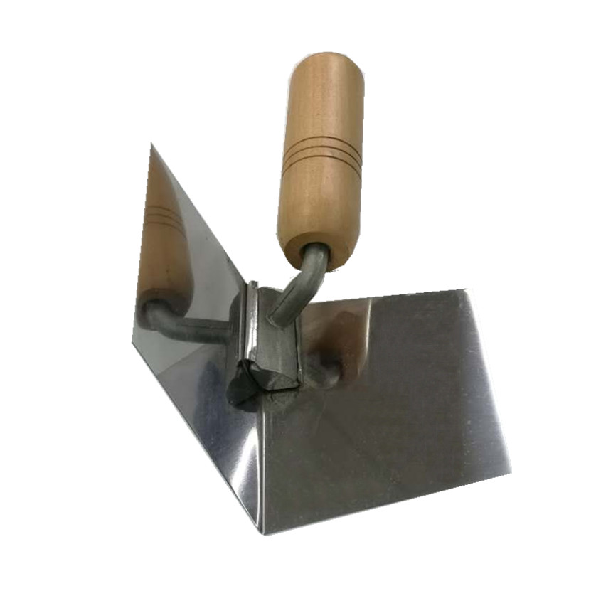 BUILDER Drywall Tools Wooden Handle Inside Corner Trowel