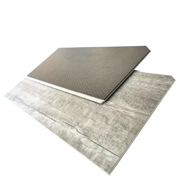 SPC rigid vinyl waterproof eco-friend resilient floating easy click floor white wood vinyl floor