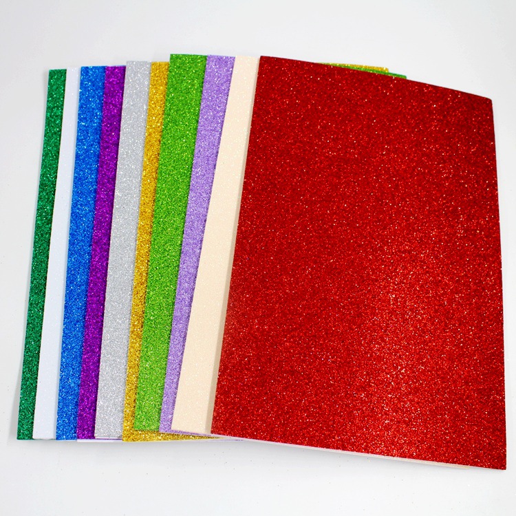Wholesale A4 Glitter Foam Sheet EVA Sheet For Handmade and Craft Making