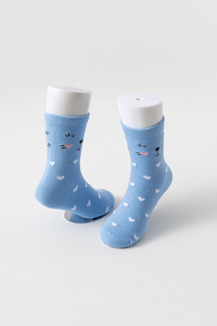 Love patterned girls' socks