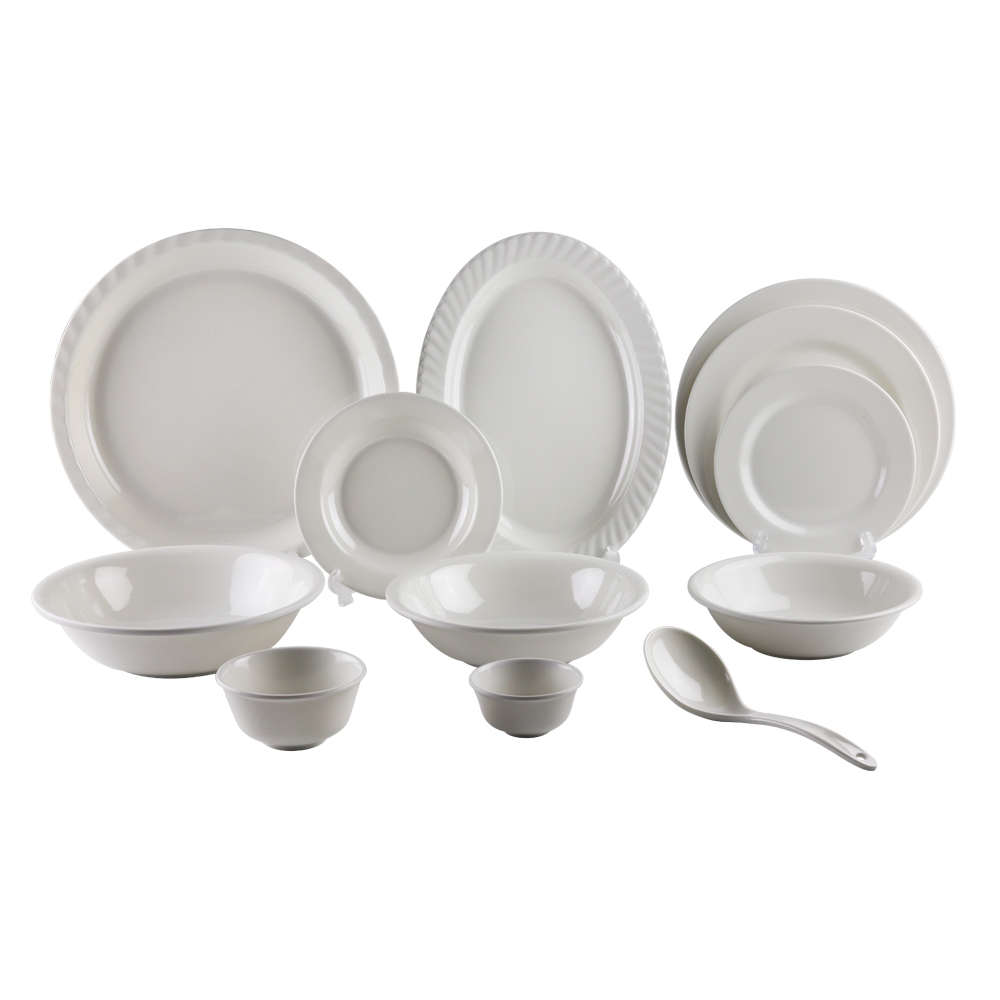 SEBEST white melamine tableware melamine plate melamine bowl custom