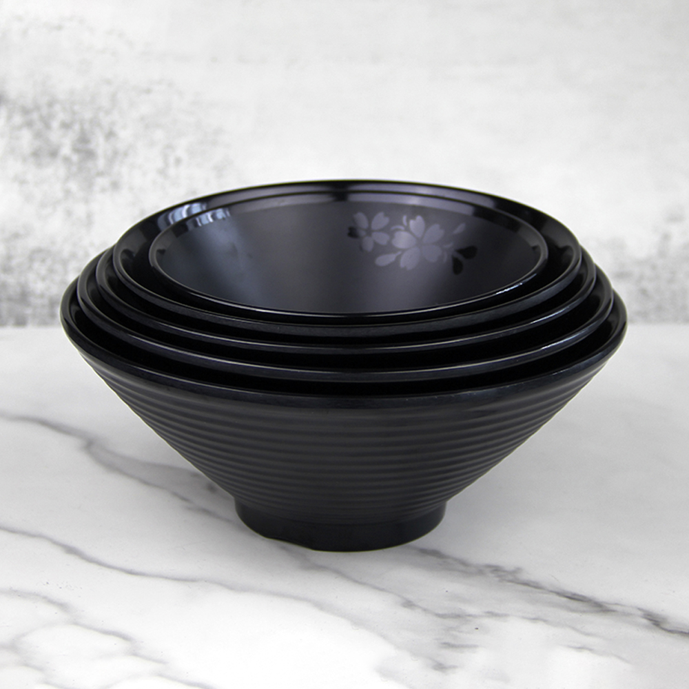 SEBEST Black matte melamine bowl ramen bowl