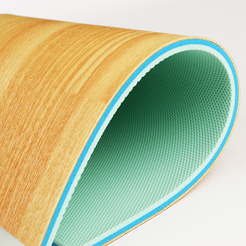 wood grain surface PVC sports floor