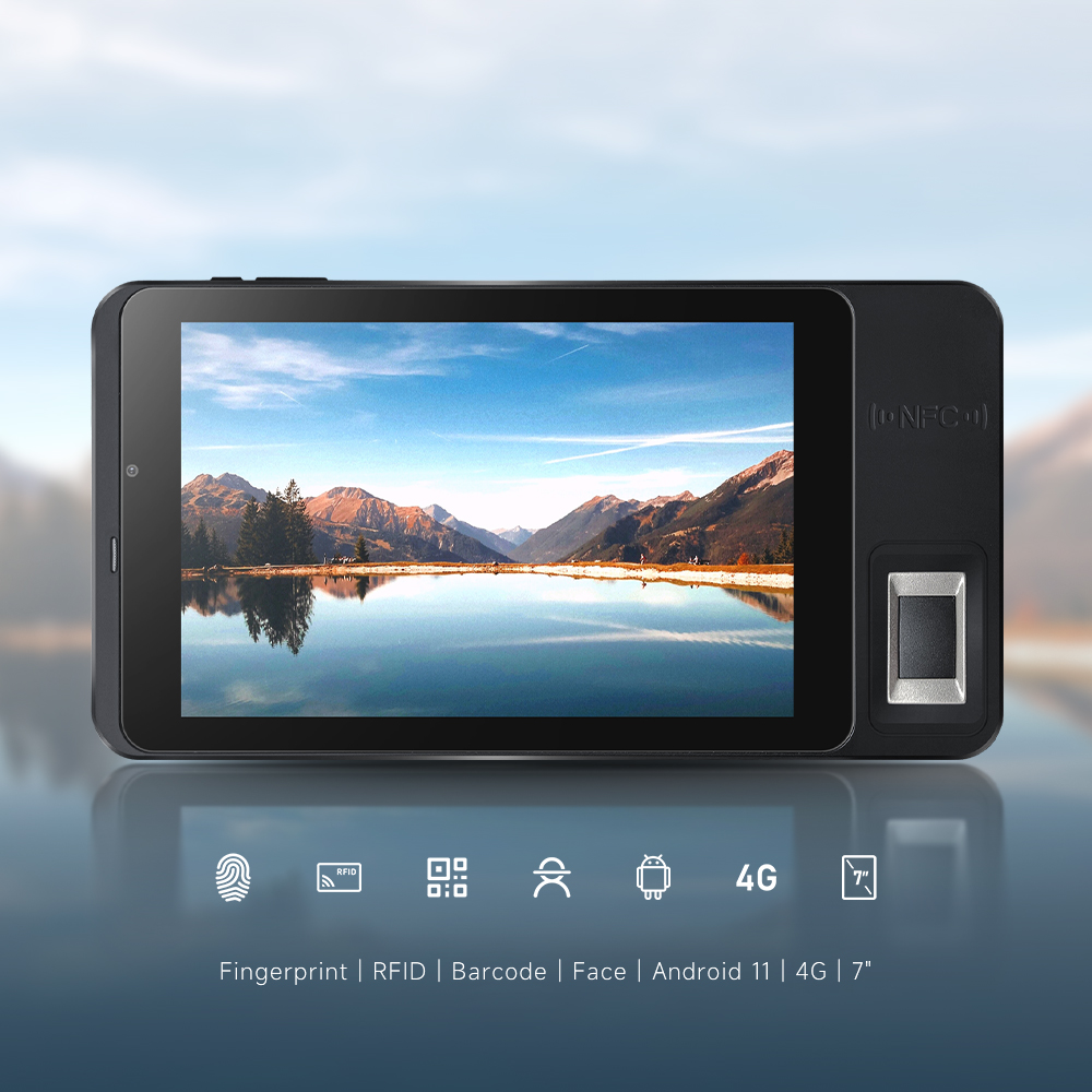 FP07 Android 11 4G GPS WIFI Biometric Face Recognition Time Attendnce Biometric Tablet