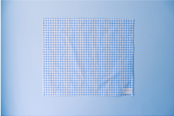 Blue Grid Table Cover
