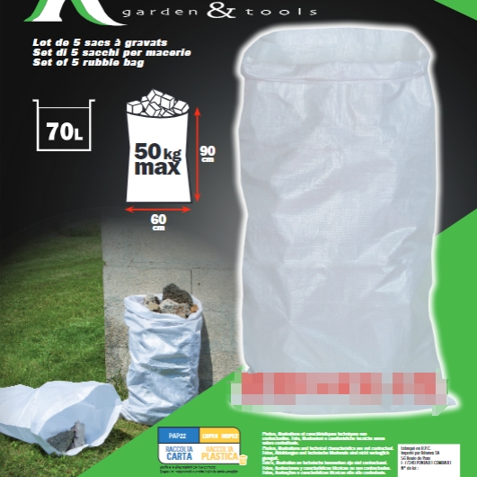 garden garbage bag, garden leaf bag, garden bag