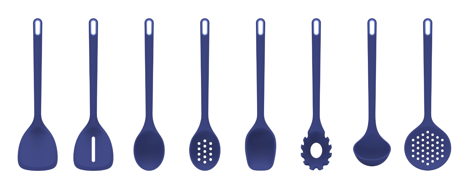 Kitchen ware of silicone tools