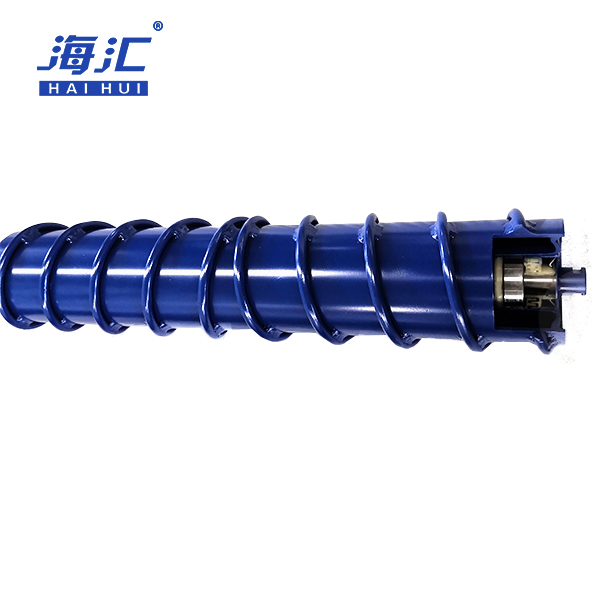 Belt conveyor bidirectional spiral roller