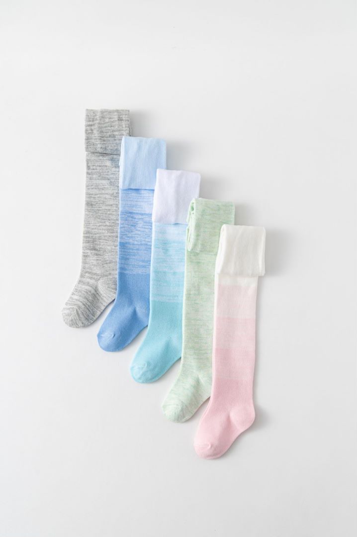 Gradient color baby tights