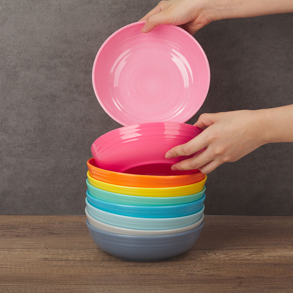 1 SEBEST 7 inch Multiple colors Melamine Salad Bowl