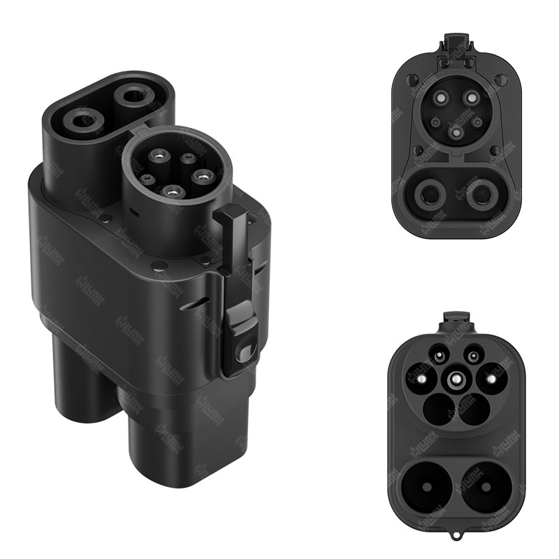 V DC 1000V 250A EV Charger Connector CCS2 To CCS1 Plug Adapter