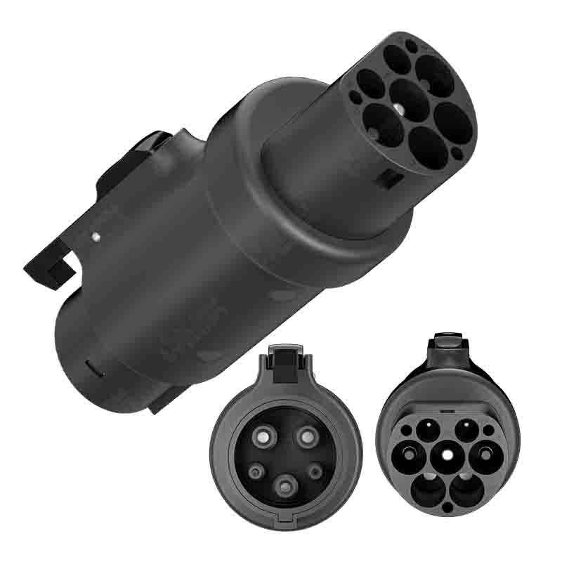 Olink Connector European Female to American Standard Male Charger AC Type2 to J1772 Charger Adapter