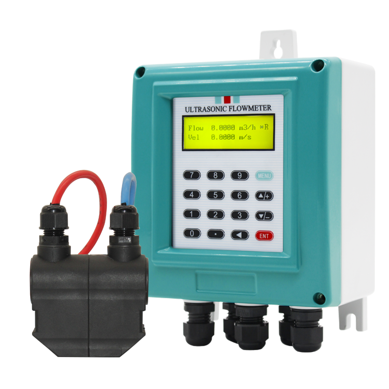 Clamp on sensor ultrasonic flow meter