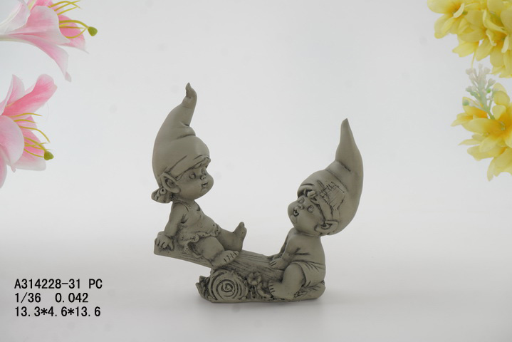 6" seesaw pointed hat elf garden resin crafts home gift gift decoration