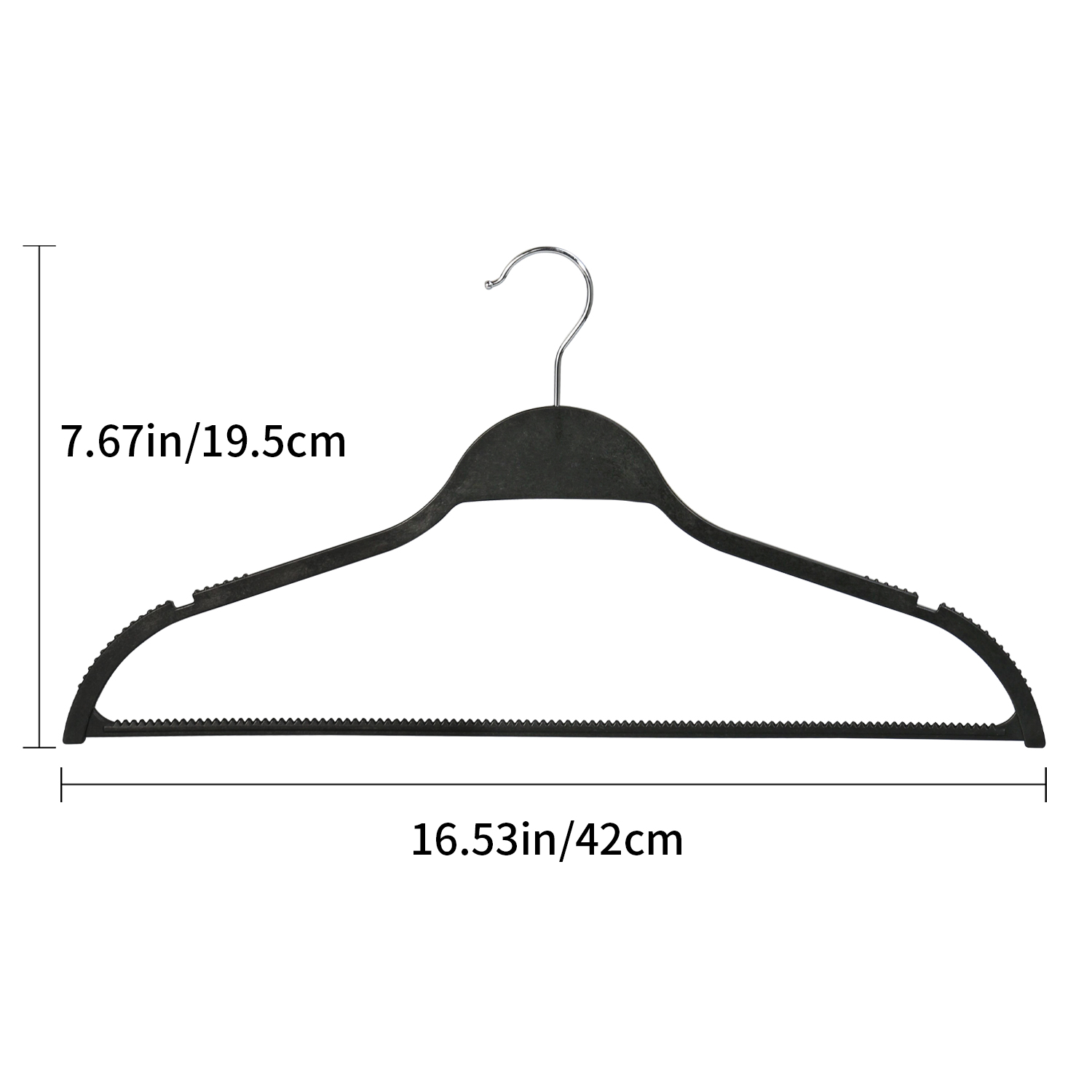 Environment-friendly plastic degradable clothes hanger