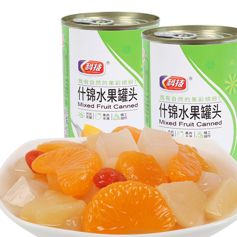 Fruits cocktail in syrup