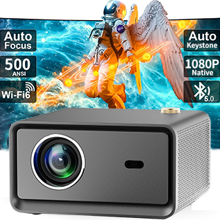 HTP H90 Smart Full HD 1080P Auto Focus Hi-Fi Sound sealed optical engine LED LCD projector