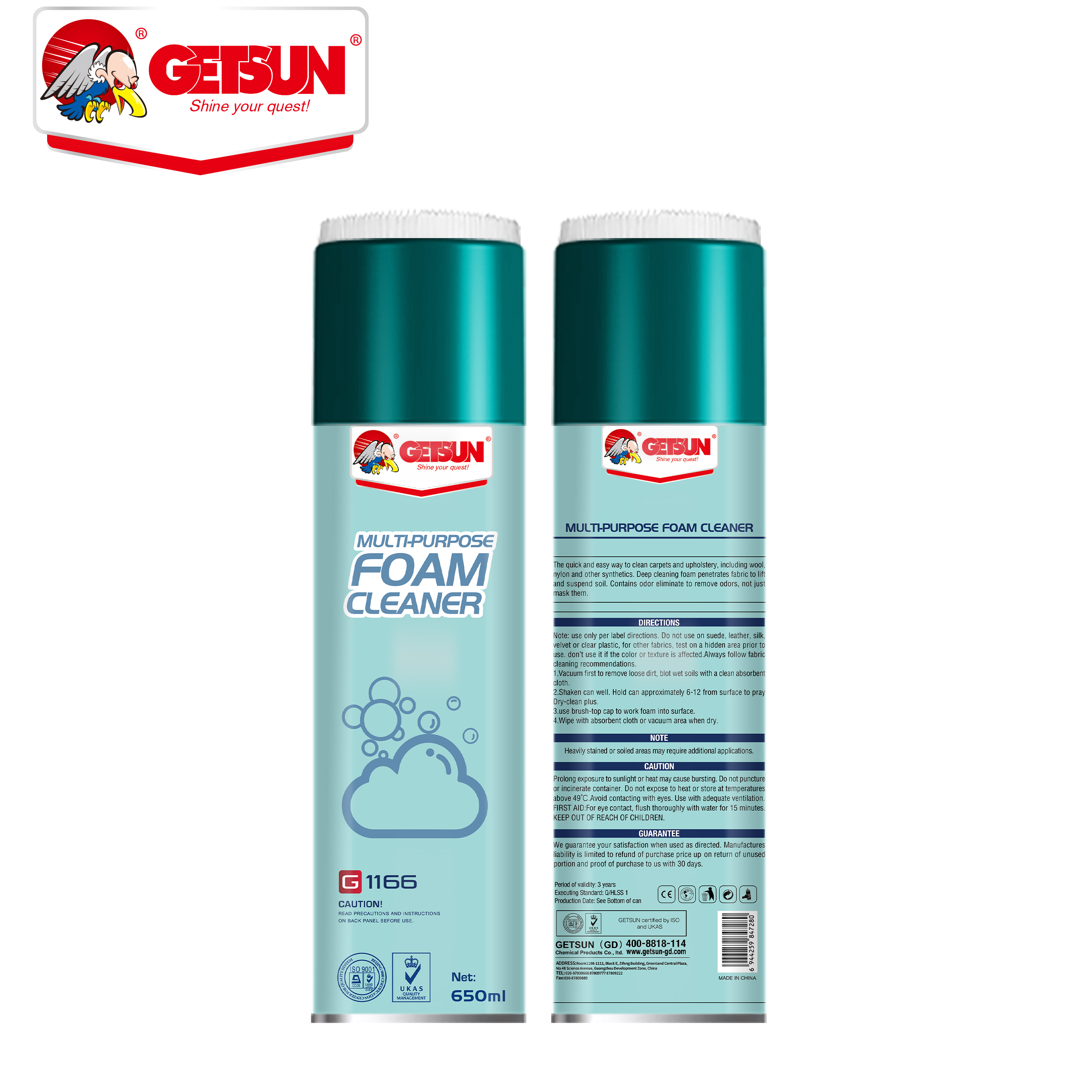 Getsun Multi-purpose Foam Cleaner