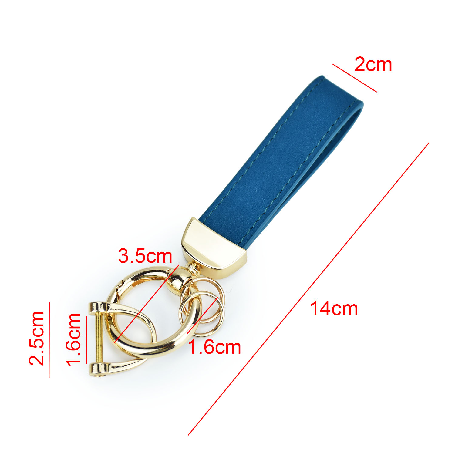 Small fresh leather keychain pendant car chain ring men's and women's bags hanging trinkets