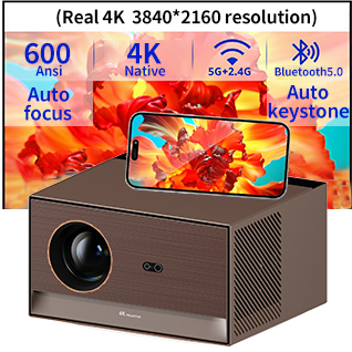 HTP X99 2024 New Android Real 4K Auto Focus Auto 4D Keystone Hi-Fi Sound LCD LED video projector