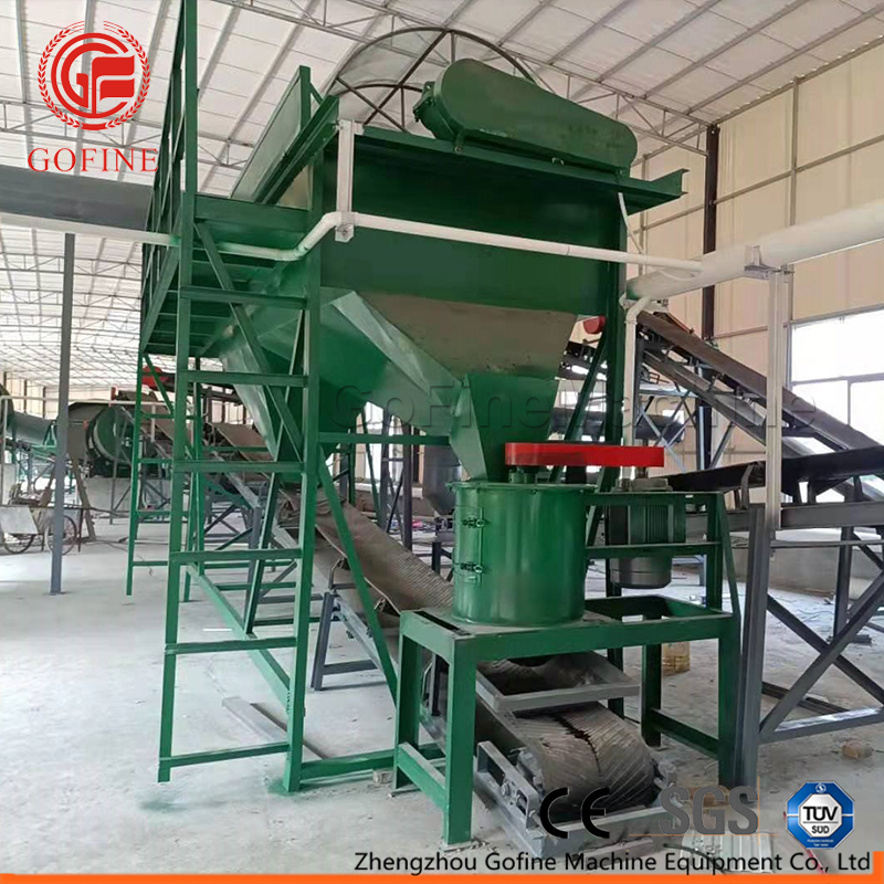 Gofine pan type granulator production line of organic waste agricultural compound fertilizer
