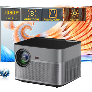 HTP Q8 Full HD 1080P Hi-Fi Sound Auto Focus Auto Keystone split optical projector