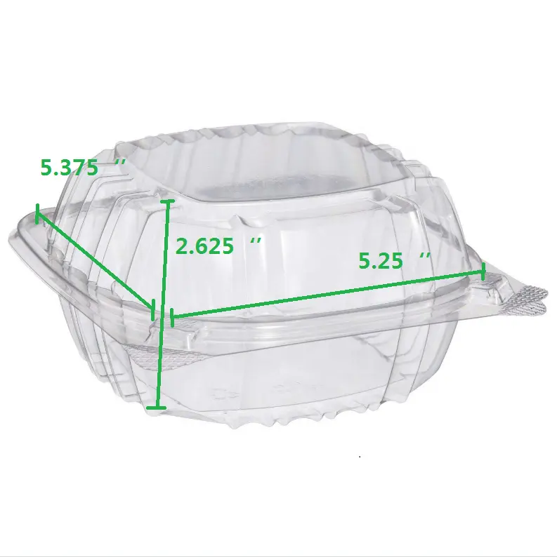 5*5Clear Clamshell container