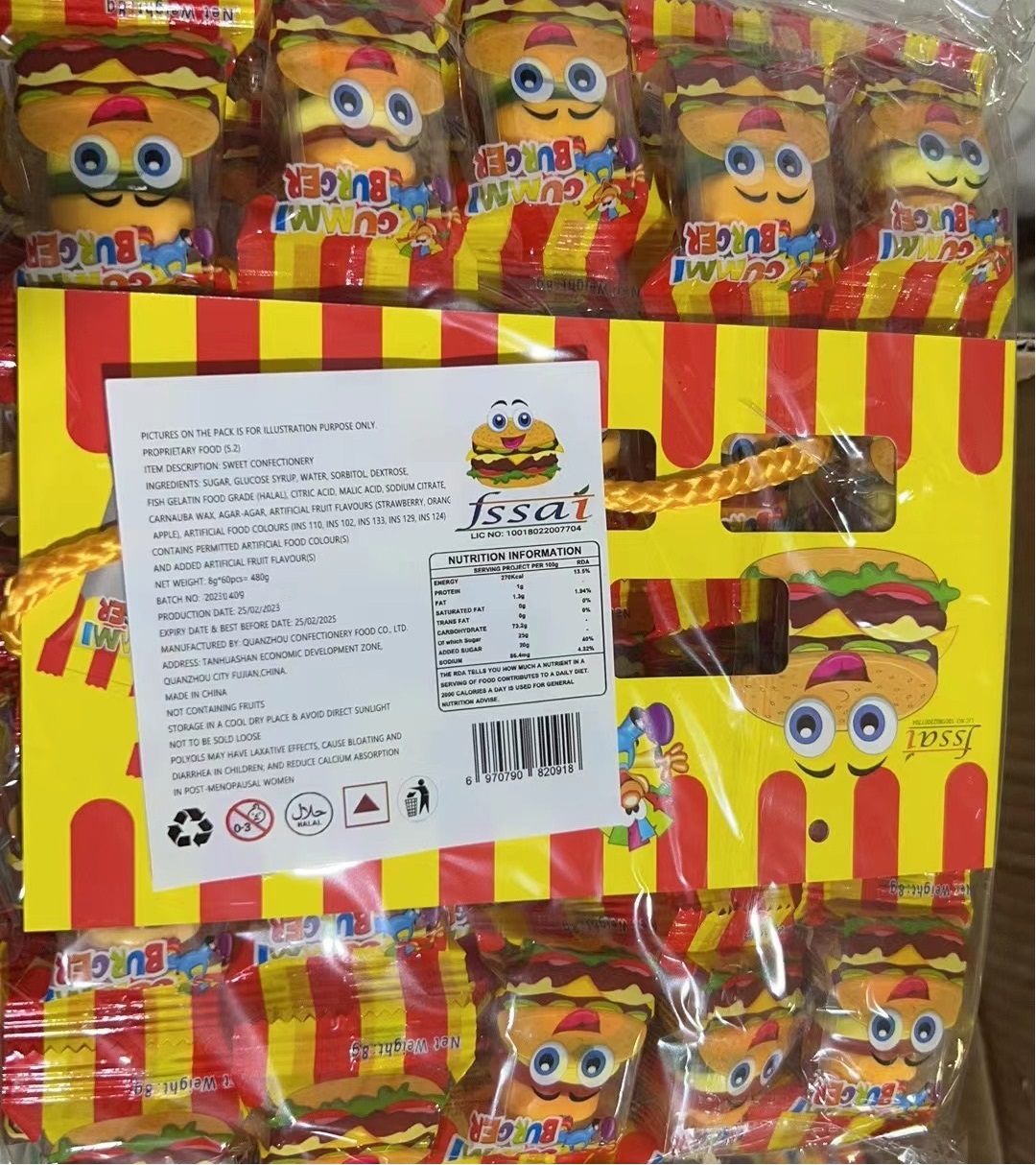 Burger Candy Gummy