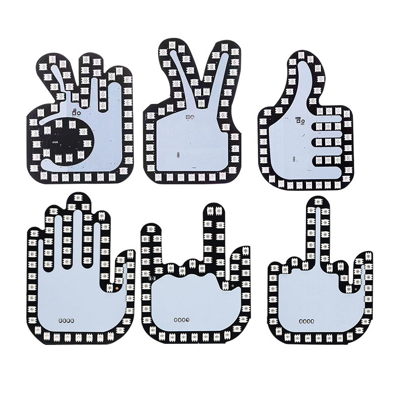 The Hand Gesture Light ，car LED Hand Sign for Car rear Window