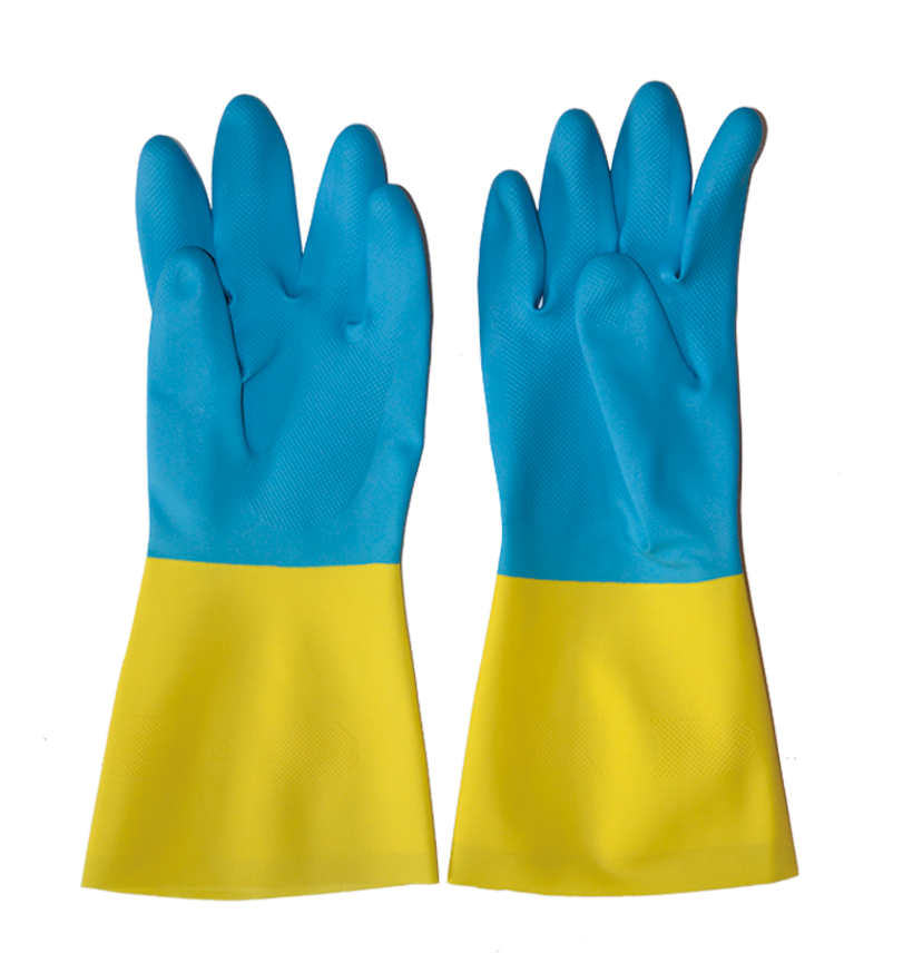 Neoprene flocklined industrial gloves