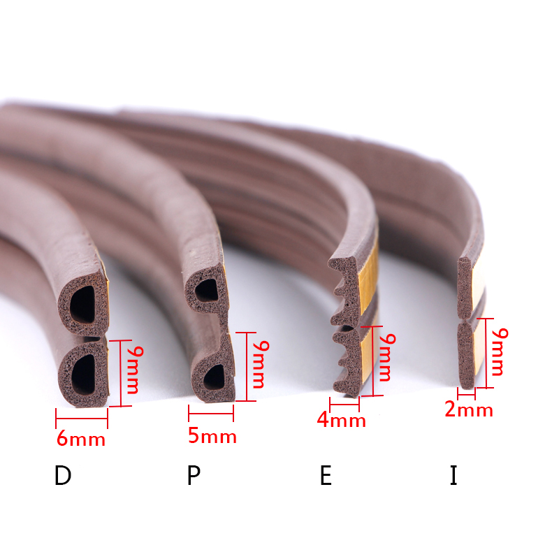 Self-adhesive foam rubber sealing strip