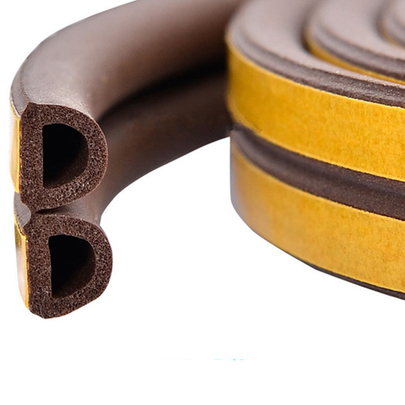 Self-adhesive foam rubber sealing strip
