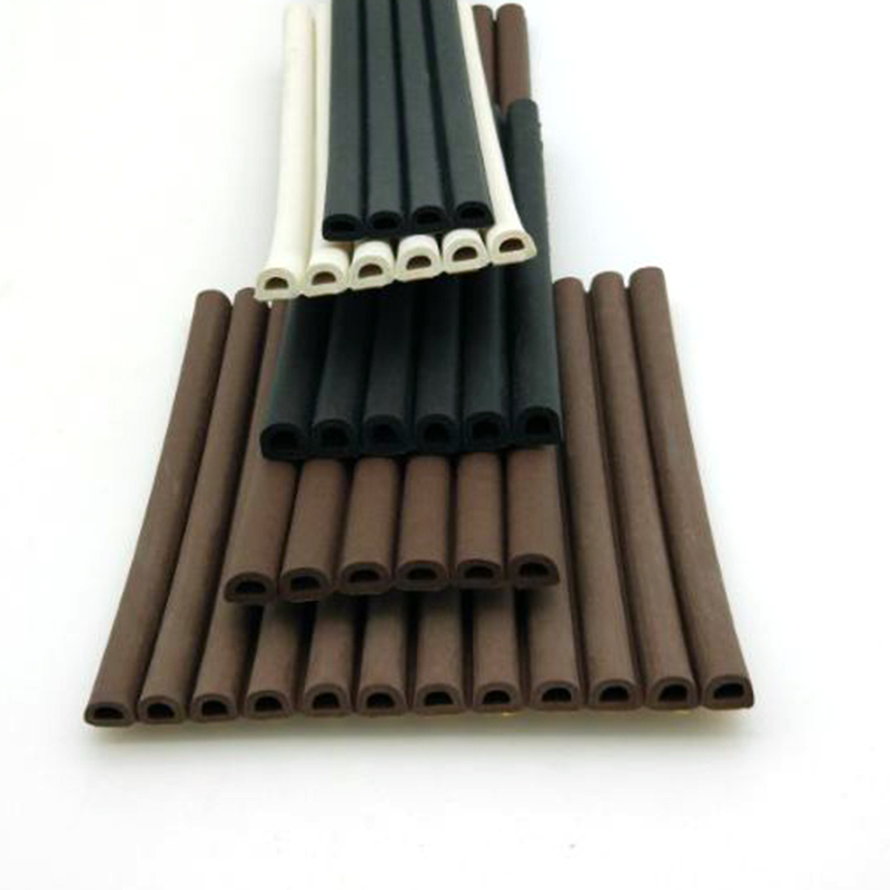 Self-adhesive foam rubber sealing strip