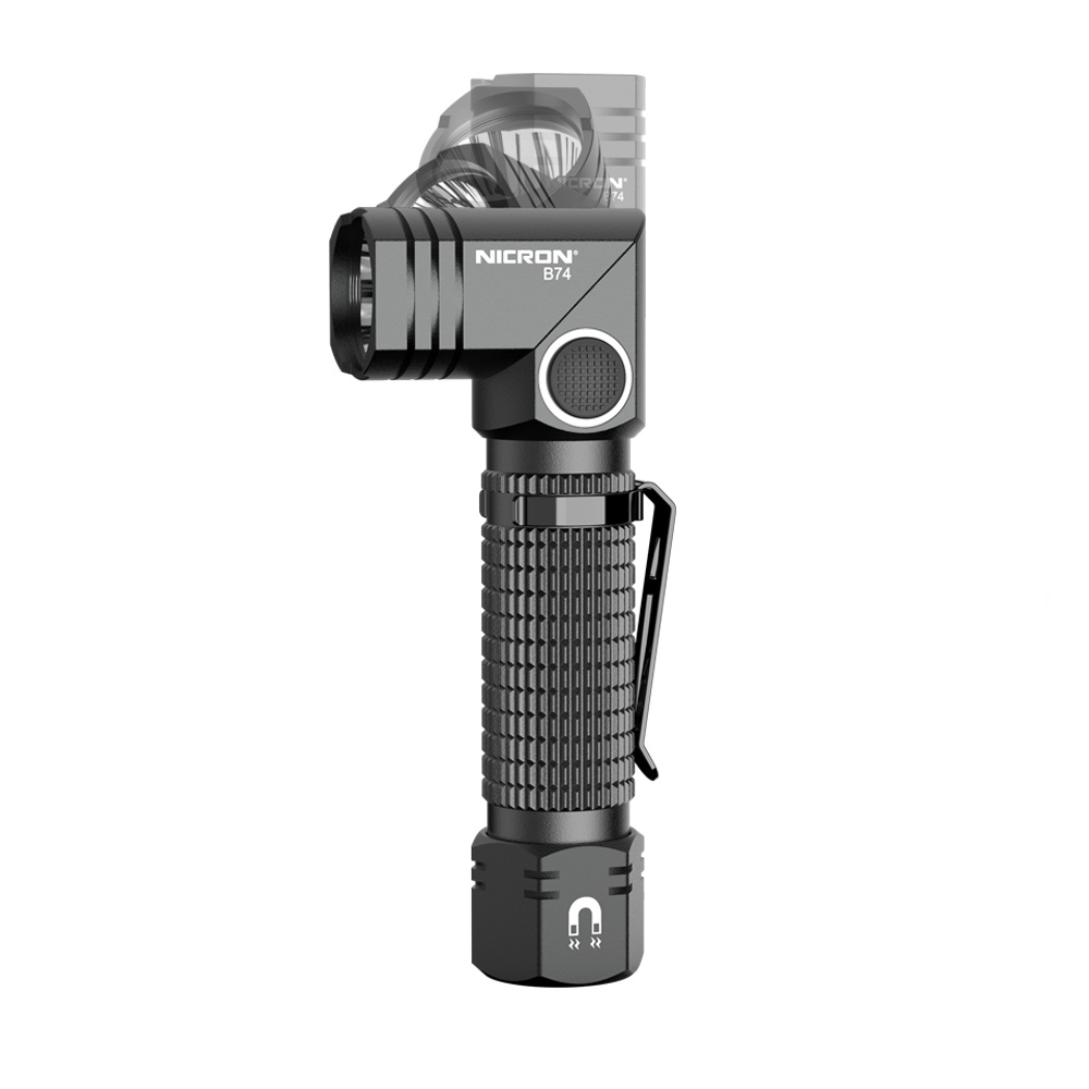 NICRON B74 Dual fuel 700LM 7W super bright mini rechargeable Twist flashlight