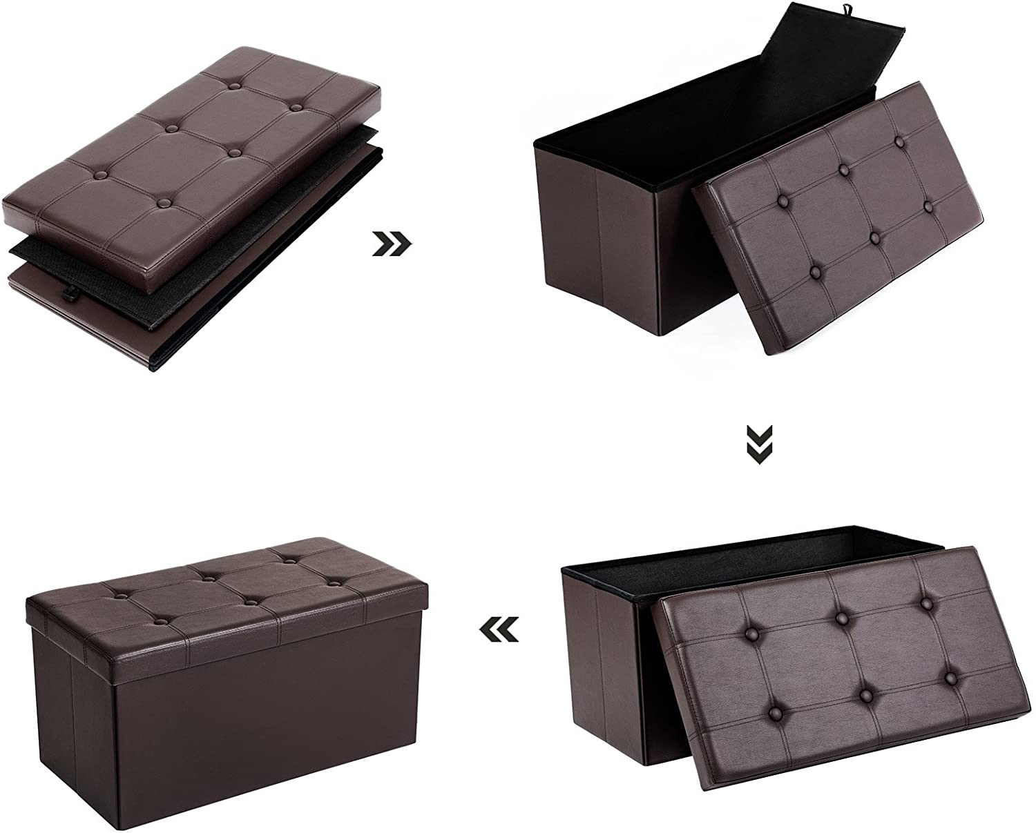 Foldable Storage Ottoman