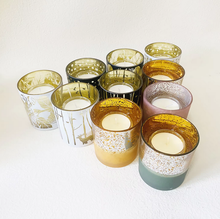 Luxury Christmas Home Decor LED Romantic Candle LED Light Scented Soy Candle Gel Candle