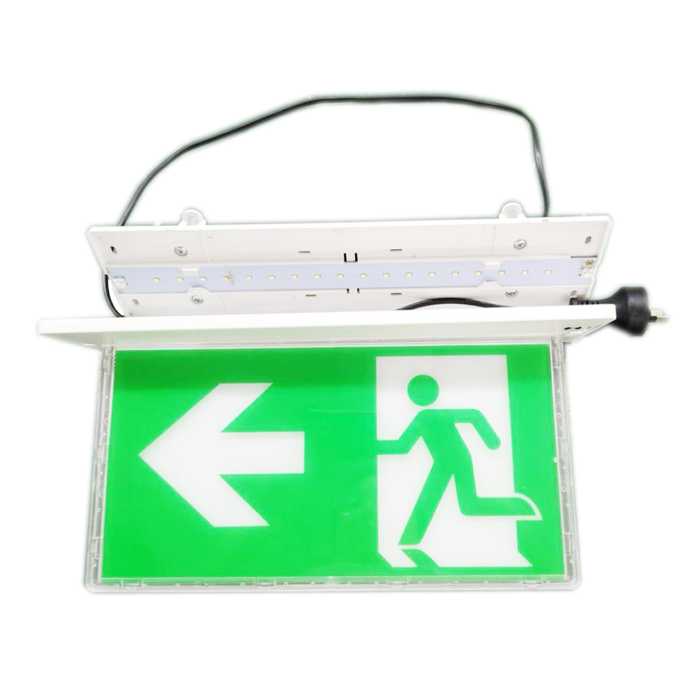 SAA Running Man Exit Sign Emergency Backup Kit Power Supply Wall Mounted Embedded Rechargeable