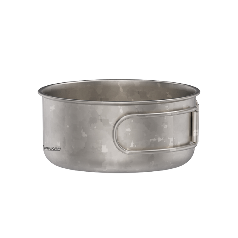 Titanium Bowl with Foldable Handle