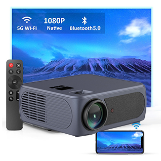 HTP Q3 Full HD 1080P High Brightness Portable Home Theater Manual Focus LCD LED projector