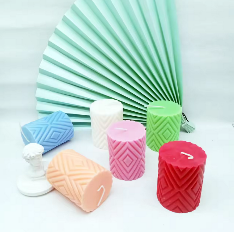 For Wedding Home Restaurant Handmade Long Burning Pillar Candle Decoration Candles