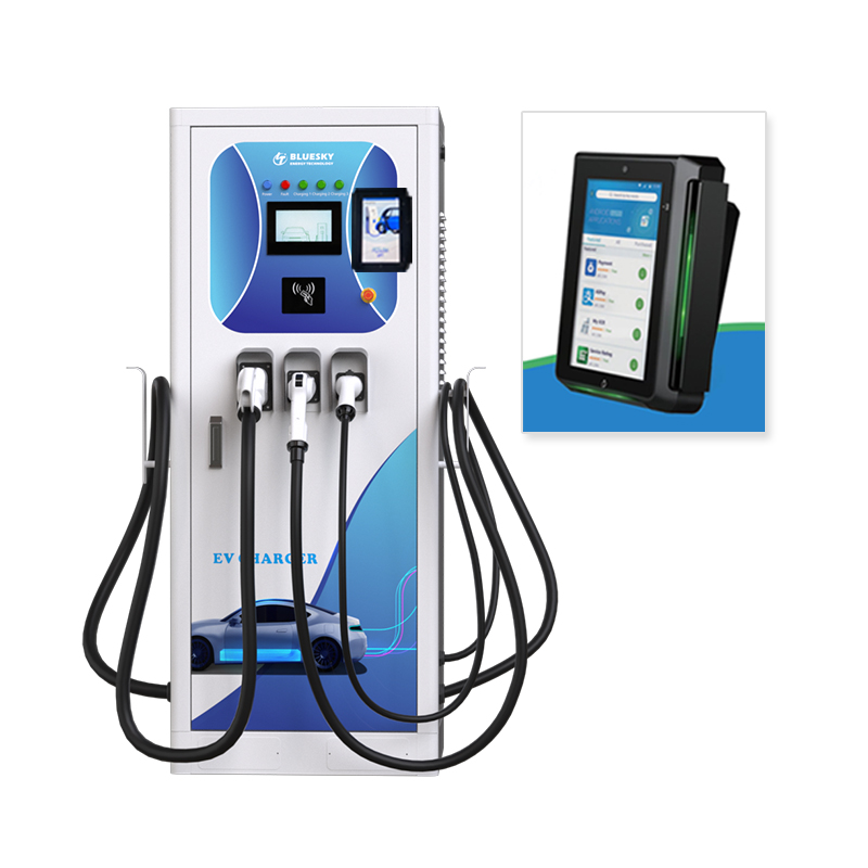Bluesky 142kw DC CCS CHAdeMO new energy EV charging pile EV charger DC with three connectors