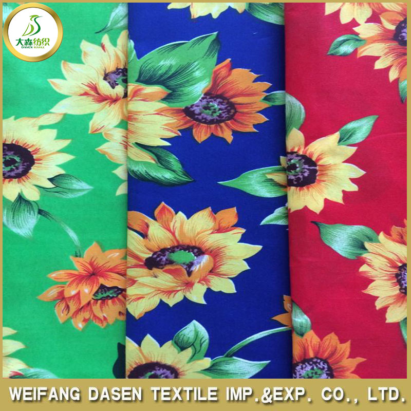 Pigment printed polyester fabrics bed sheet fabrics