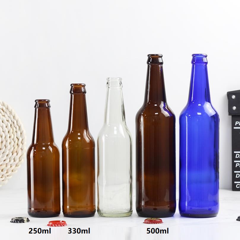 Glass beer bottle