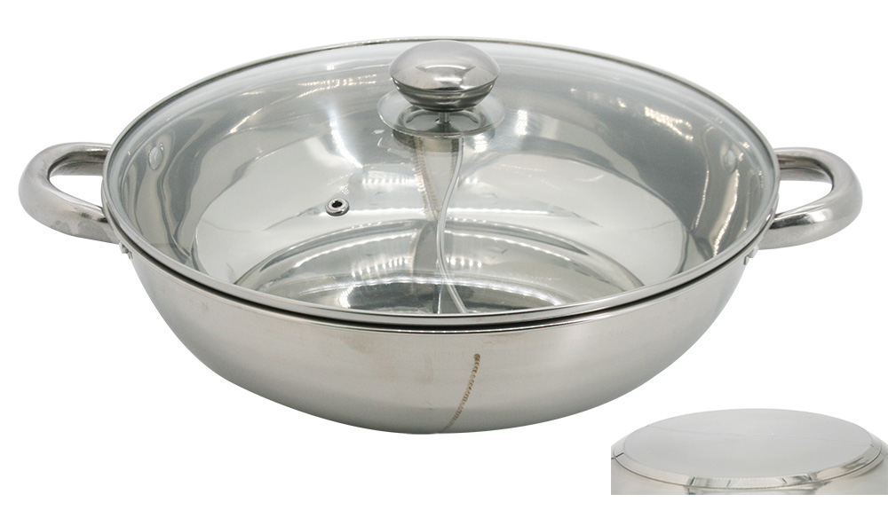 S/S Shallow Pot With Partitio